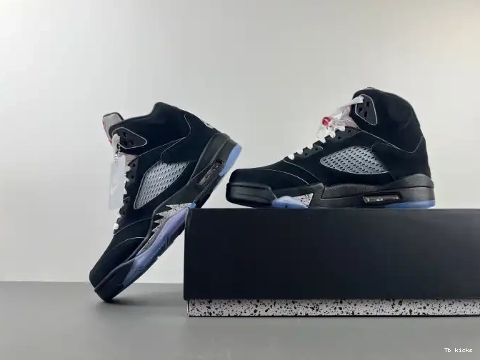 Rep TBK 5 Air Reimagined Metallic HF3975-001 Black Jordan 0615